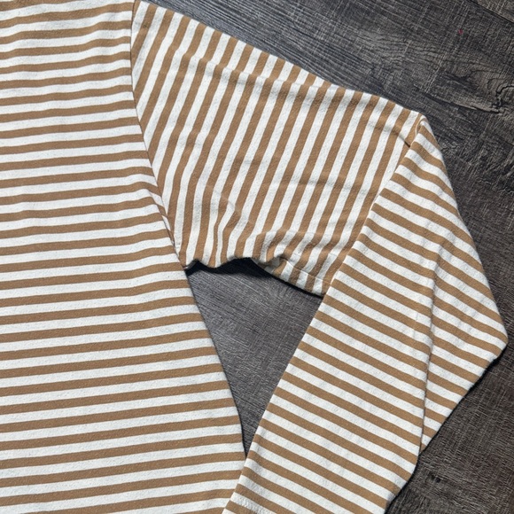 AYR Beige and White Striped Long Sleeve Top - Picture 4 of 11